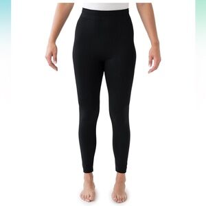 LUK*EES by Muk Luks Fleece-Lined Leggings | Size M/L | Black | NEW